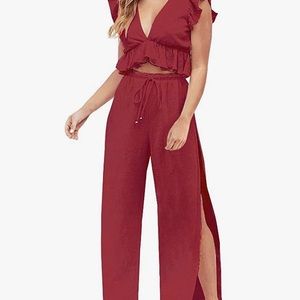 Matching top-pant set